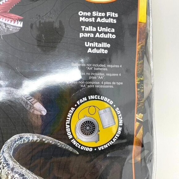 Disguise Adult Jurassic World Blue Inflatable Halloween Costume One Size - Picture 4 of 7